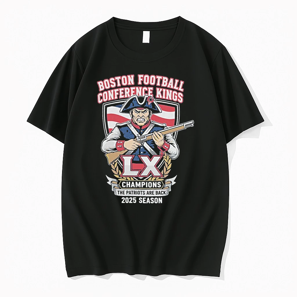 Patriots Boston Football Conference Kings Champions The Patriots Are Back 2025 Season Shirts