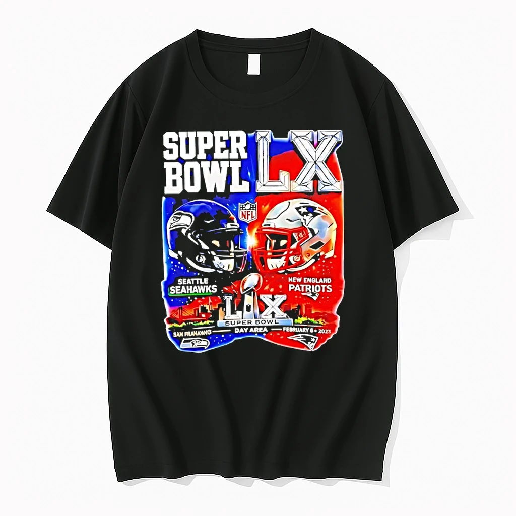 Patriots Vs Seahawks Super Bowl Lx Day Area 2026 Shirts