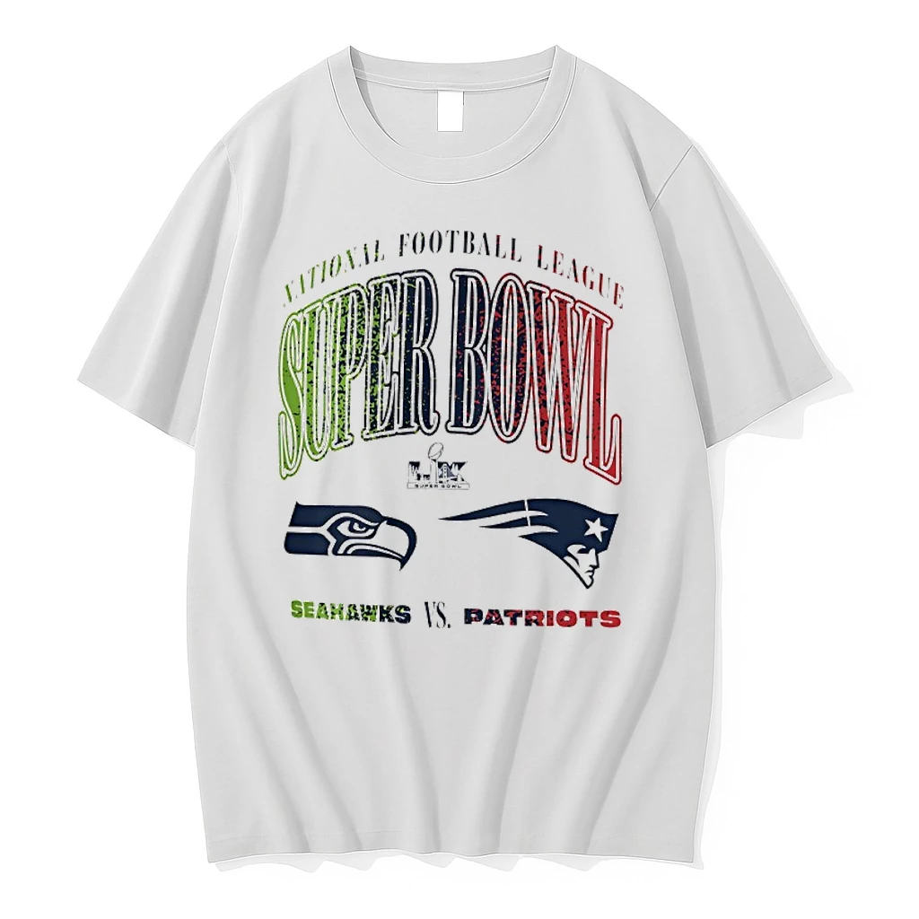 Patriots Vs Seahawks 2025 26 Super Bowl Lx Matchup Logo Shirts