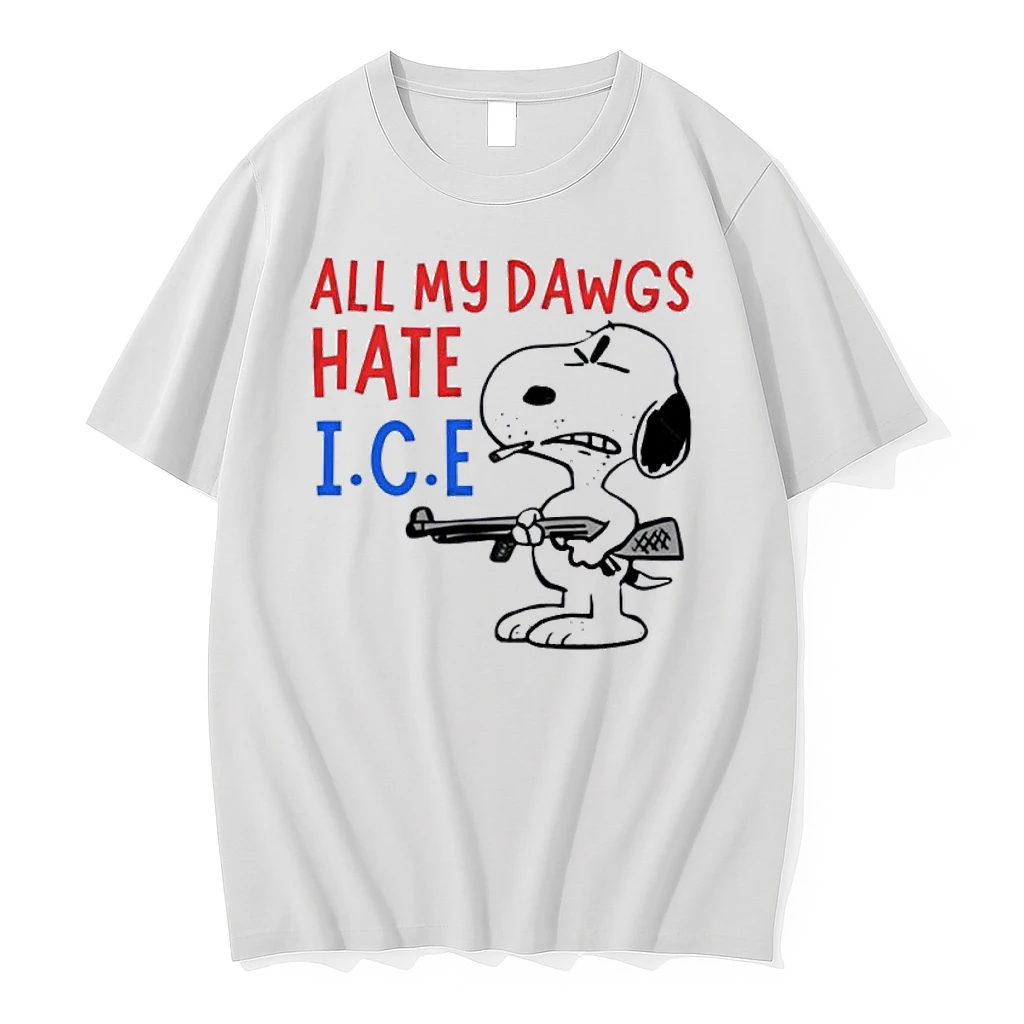 Peanuts All My Dawgs Hate Ice Shirts