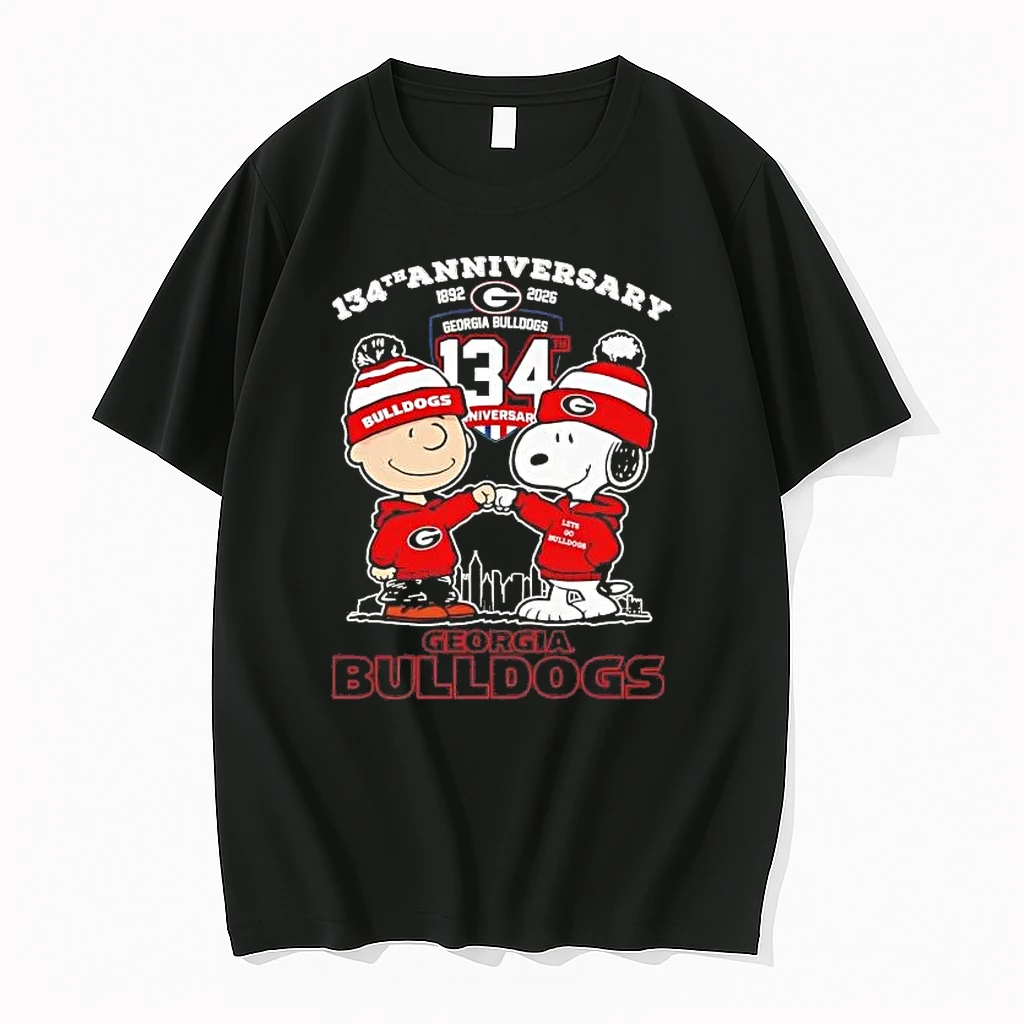 Peanuts Georgia Bulldogs 134th Anniversary 1892 2026 Fist Bump Shirts