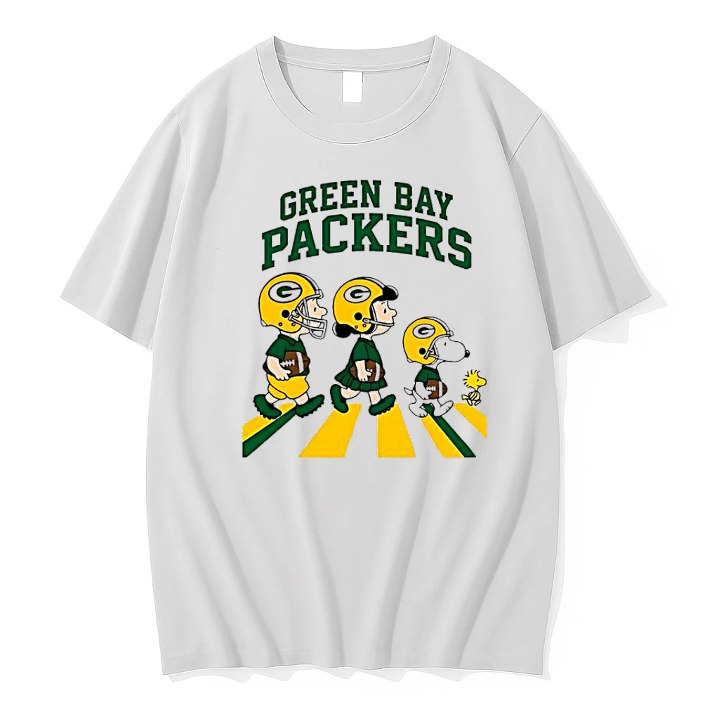 Peanuts Green Bay Packers Go Pack Go Apparel Cartoon Shirts