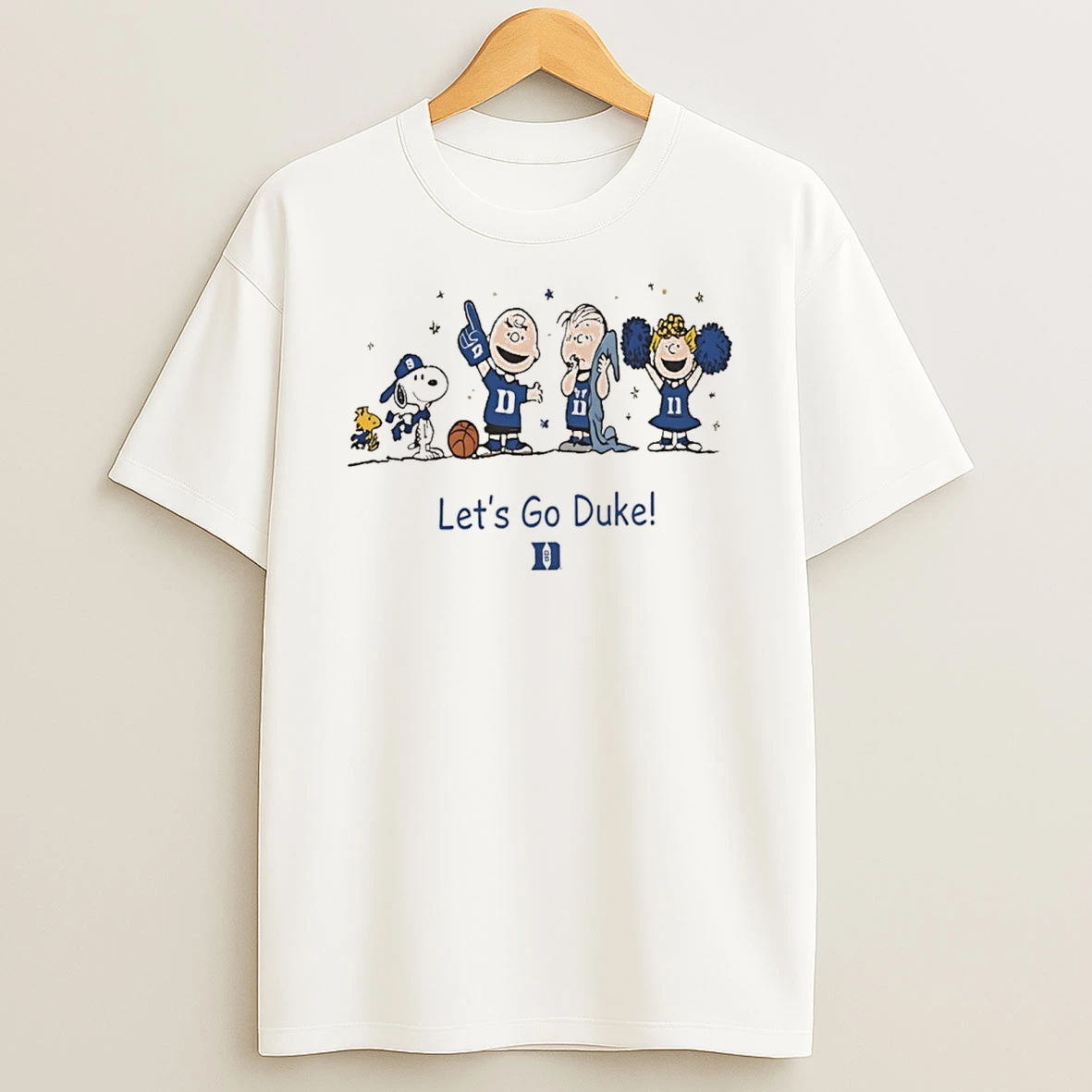 Peanuts Snoopy And Friends Lets Go Duke Blue Devils Shirts