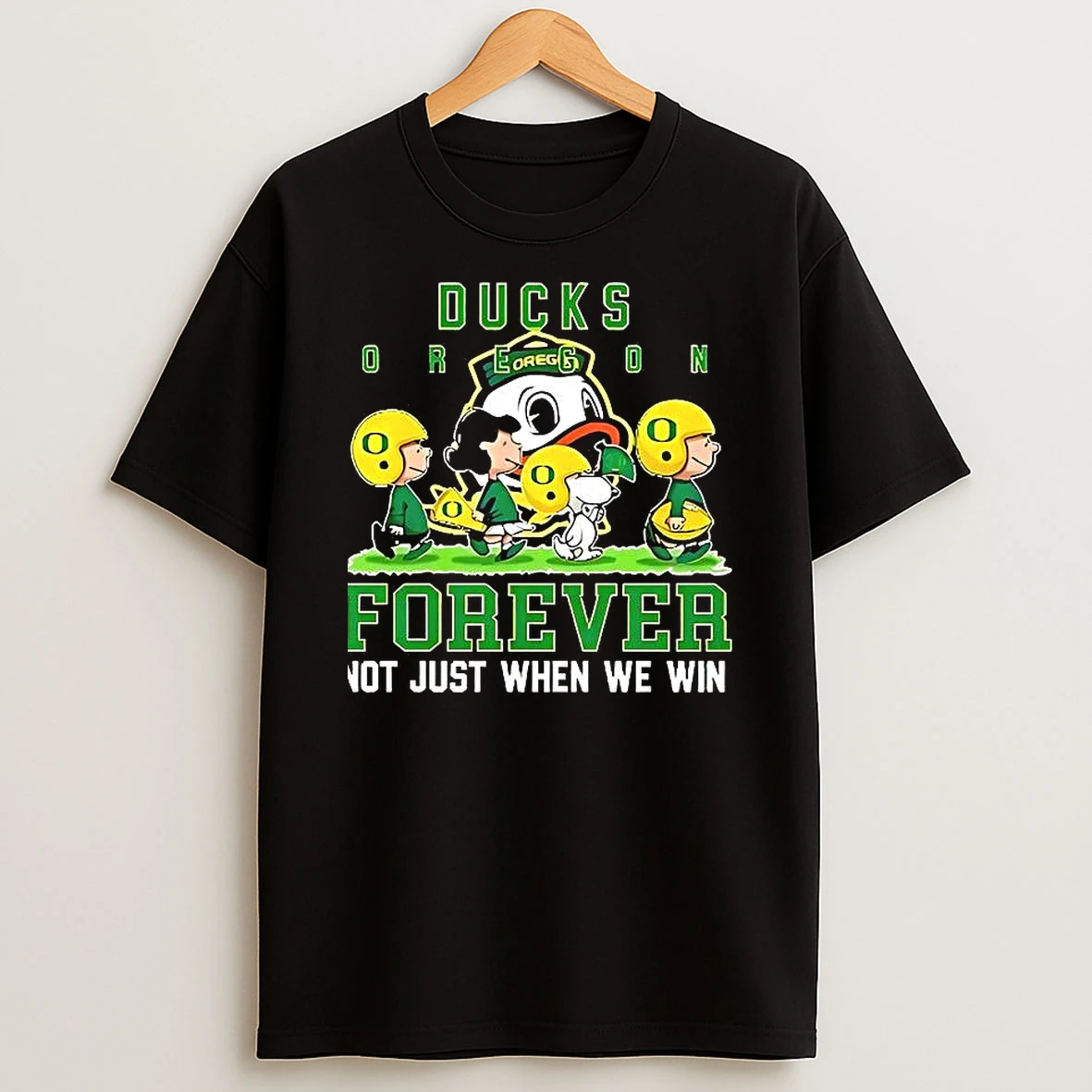 Peanuts X Oregon Ducks Ncaa Forever Not Just When We Win Football Lover Woman Shirts