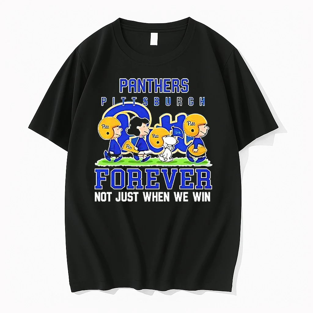 Peanuts X Pitt Panthers Ncaa Forever Not Just When We Win Football Lover Woman Shirts