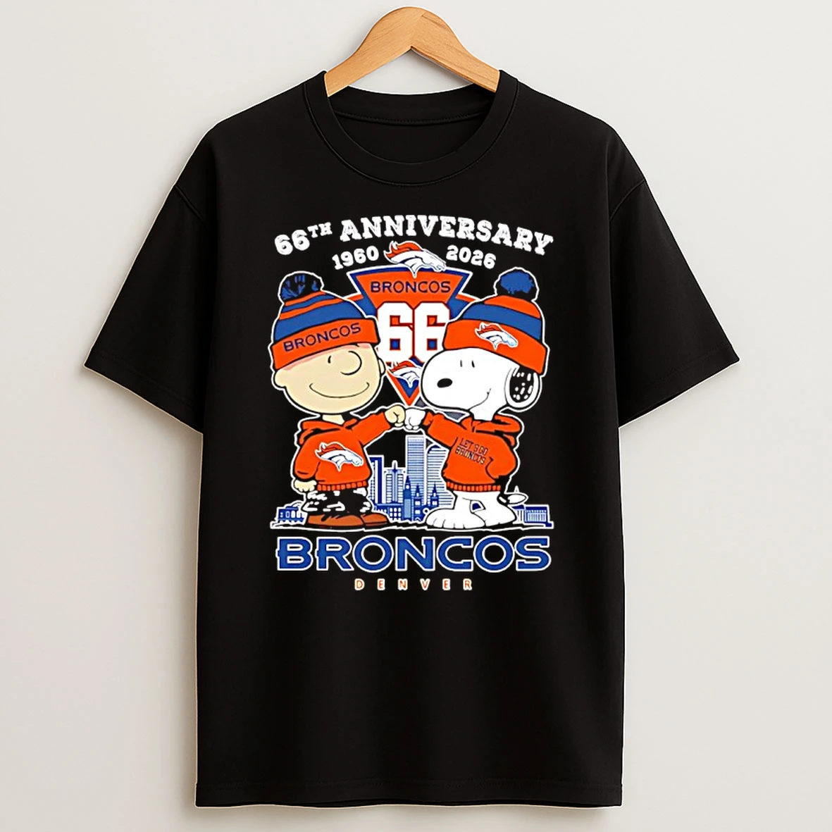 Peanuts X Denver Broncos 66th Anniversary 1960 2026 Skyline Shirts