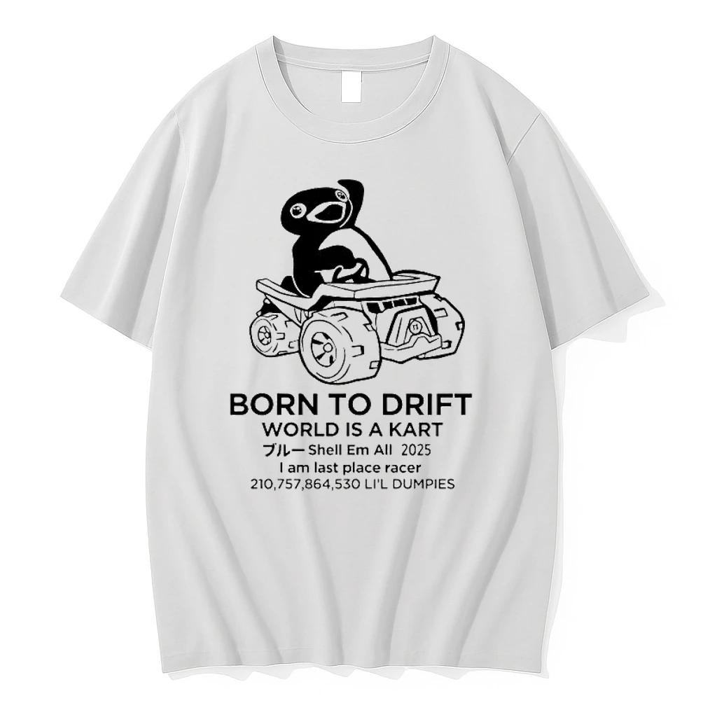 Penguin Born To Drift World Is A Kart Shirts