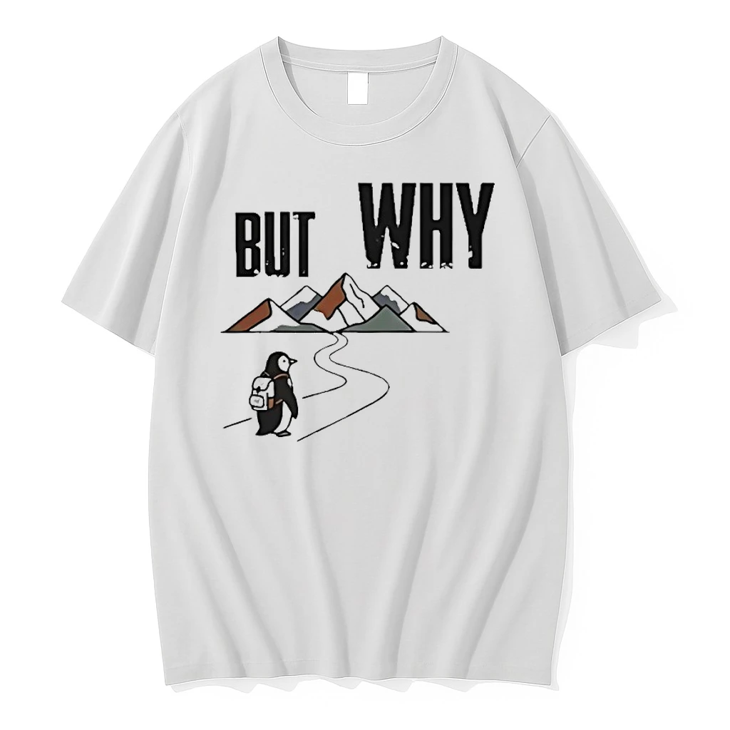 Penguin Hiking But Why Motivational Shirts