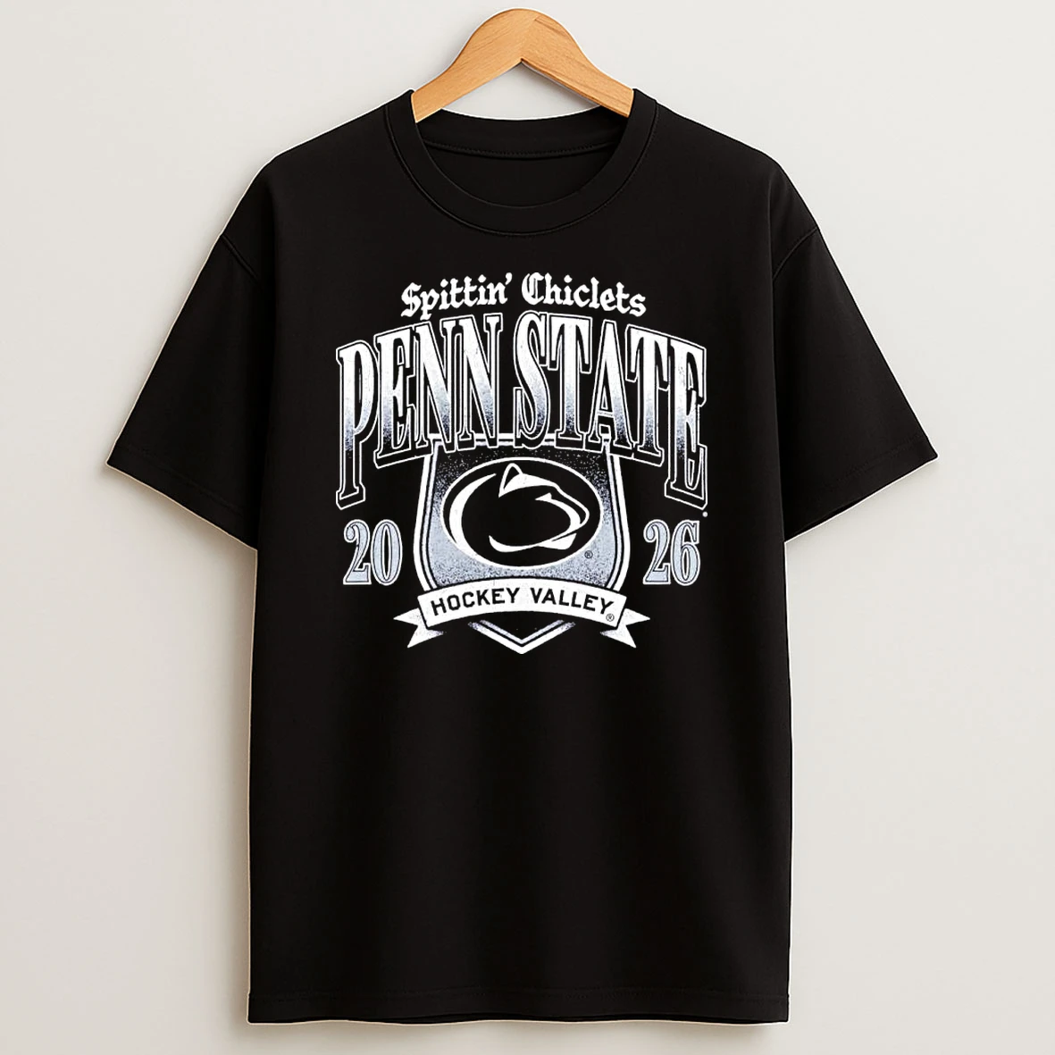 Penn State Hockey X Spittin Chiclets Emblem Shirts