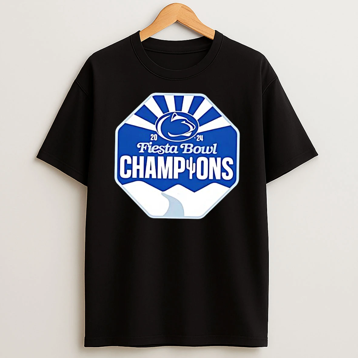 Penn State Nittany Lions 2024 Vrbo Fiesta Bowl Champions Logo Cfp Season 2024 2025 Shirts