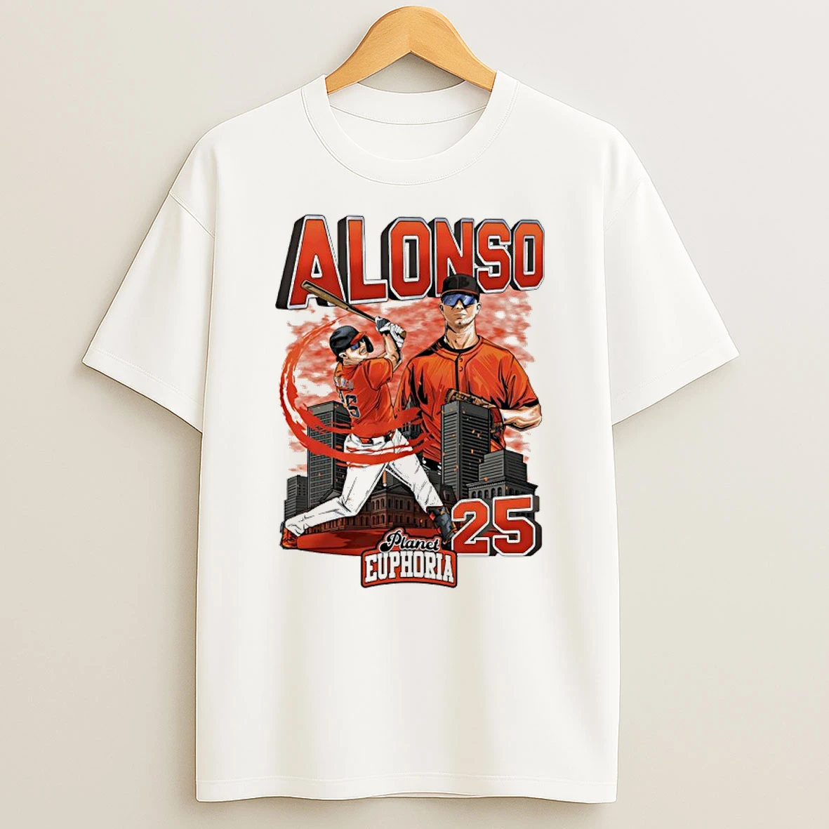 Pete Alonso 25 Baltimore Orioles Baseball Player Graphic Art Shirts