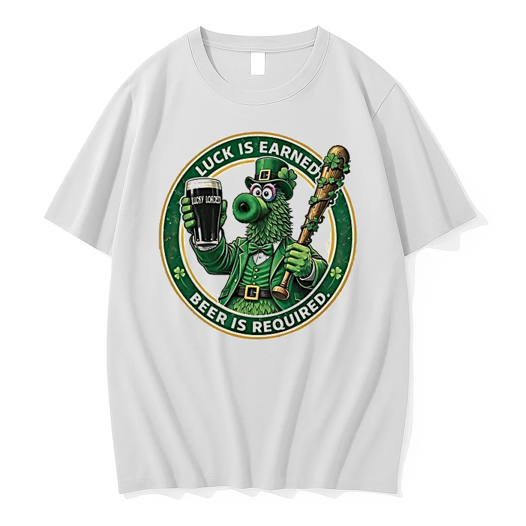 Phanatic Phillies Luck Is Earned Beer Is Required St Patricks Day Shirts
