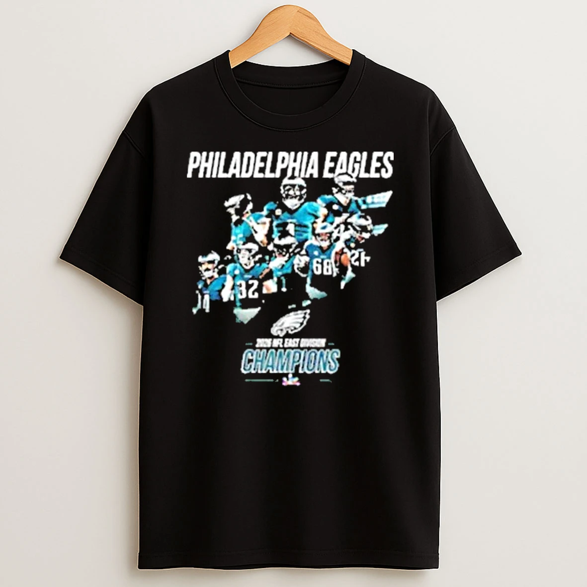 Philadelphia Eagles 2026 Nfc East Division Championship Player Collage Logo Shirts