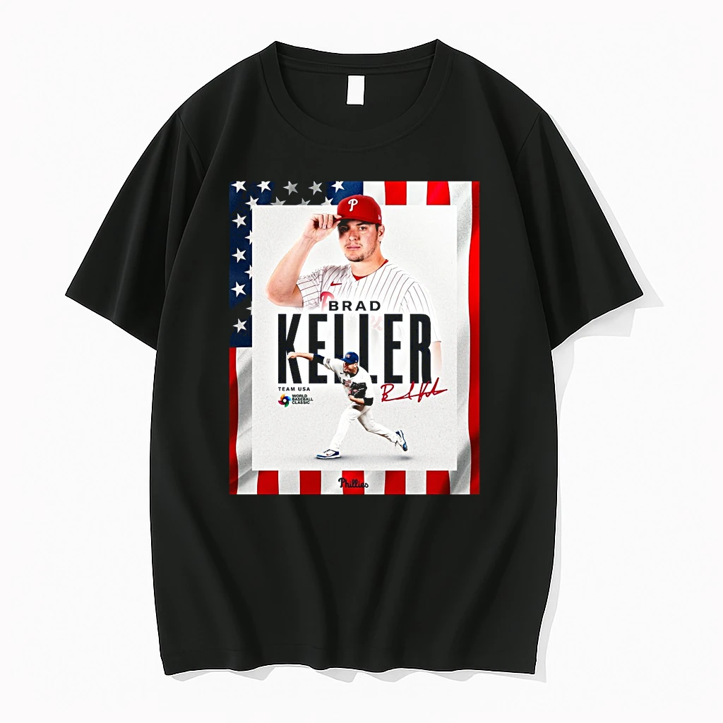 Philadelphia Phillies Brad Keller Team Usa World Baseball Classic Signature Shirts