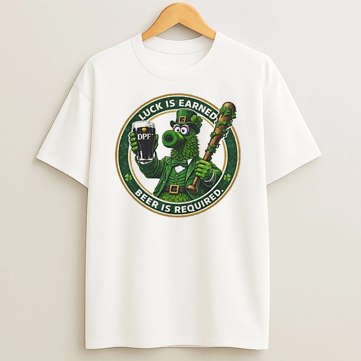 Philadelphia Phillies St Patricks Day Luck Is Learned Beer Is Required Shirts
