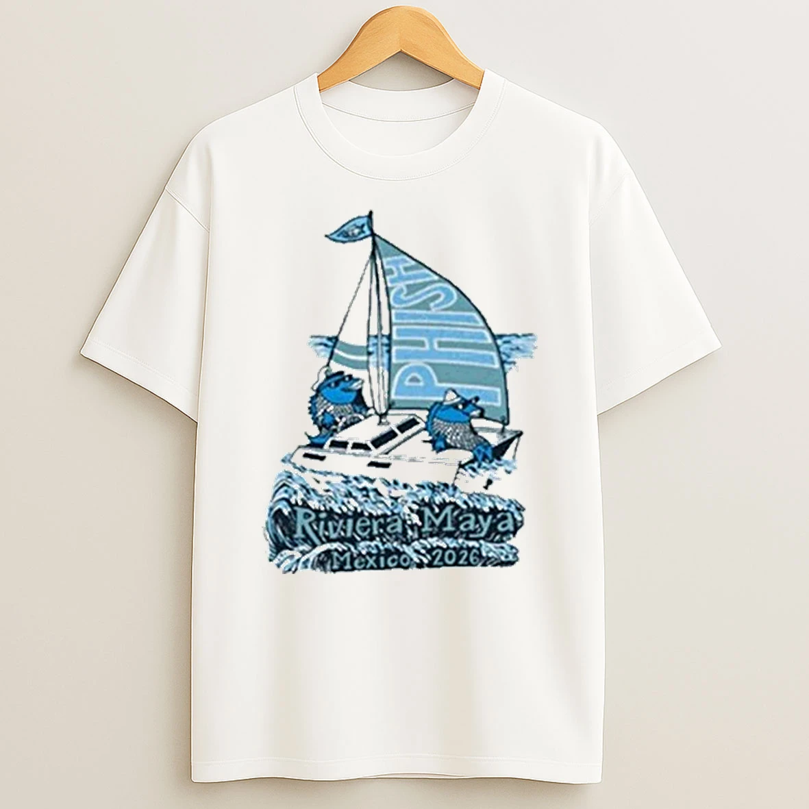 Phish Riviera Pollock Waves Riviera Maya Mexico Tour 2026 Shirts