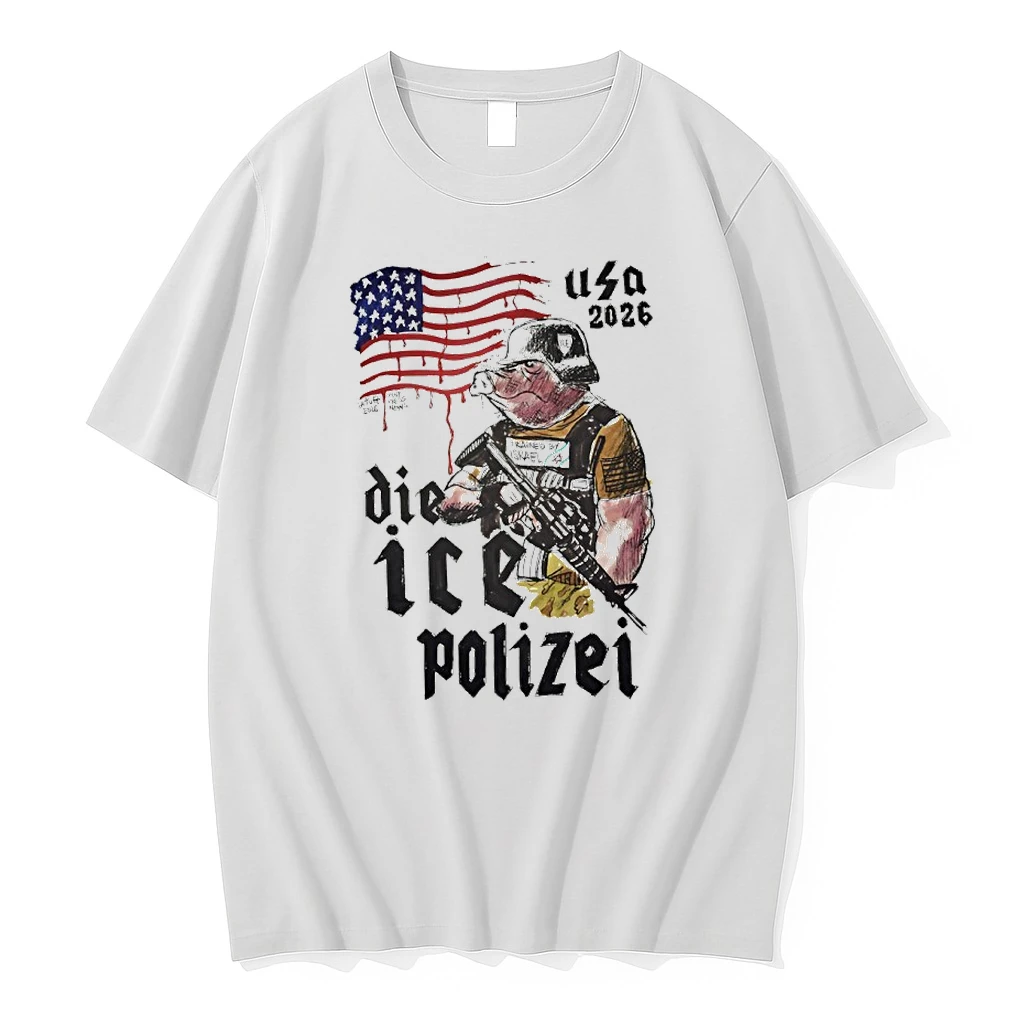 Pig Ice The Trumps Gestapo Usa 2026 Die Ice Polizei Shirts