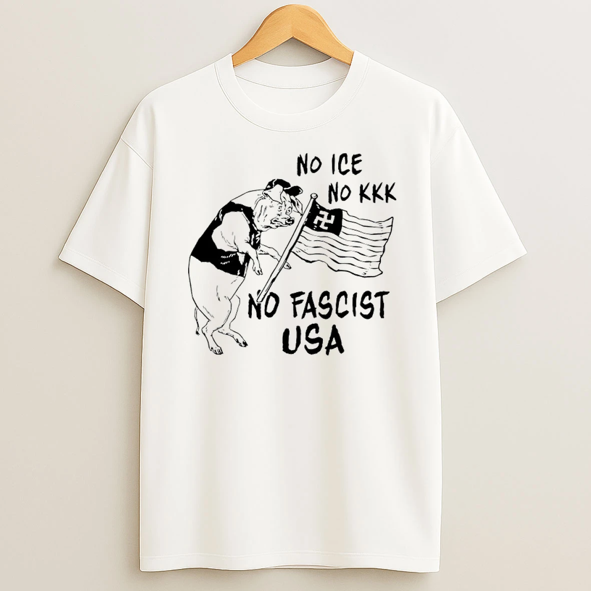 Pig No Ice No Kkk No Fascist Usa Shirts