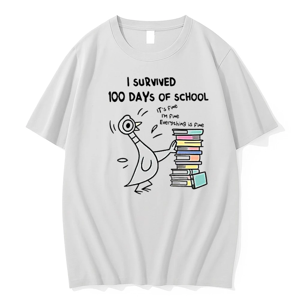 Pigeon I Survived 100 Days Of School Shirts