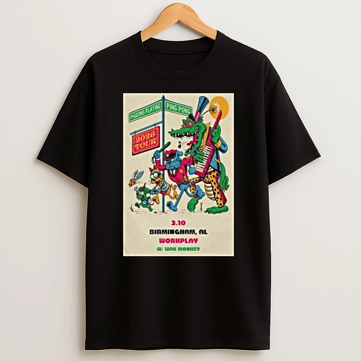 Pigeons Playing Ping Pong Birmingham March 10 2026 Shirts
