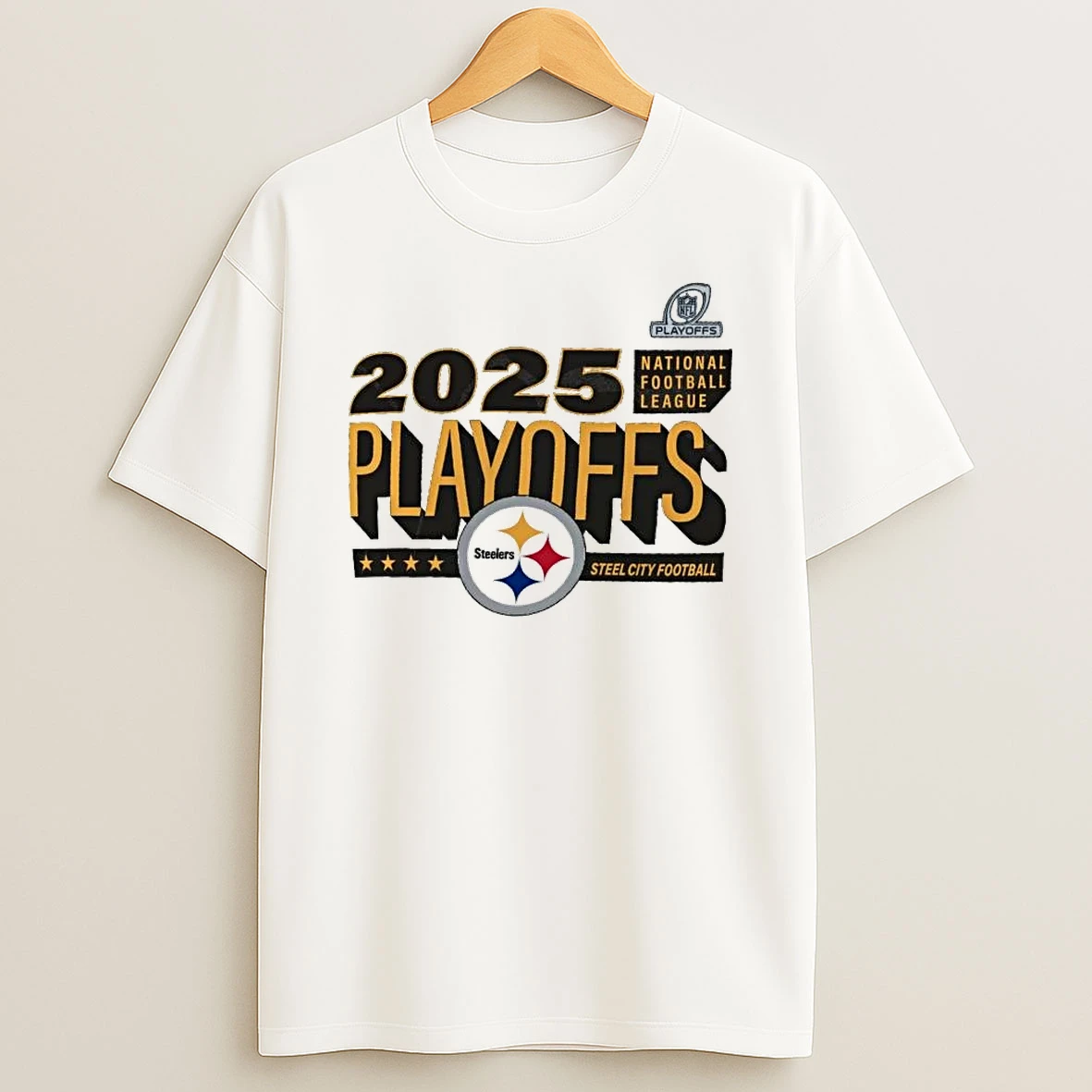 Pittsburgh Steelers 2025 Nfl Playoffs Steel City Football Shirts