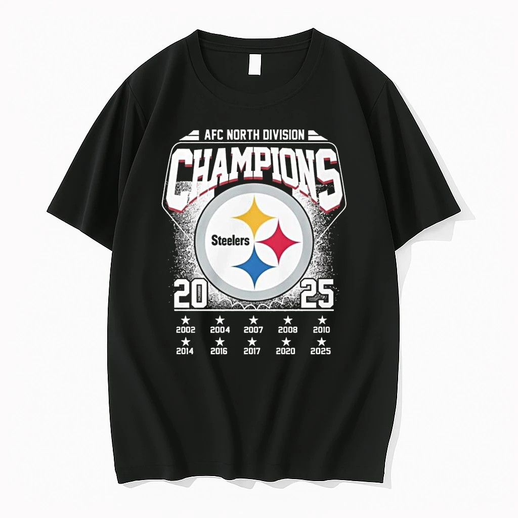 Pittsburgh Steelers Afc North Division Champions 2025 Logo 2002 2025 Shirts