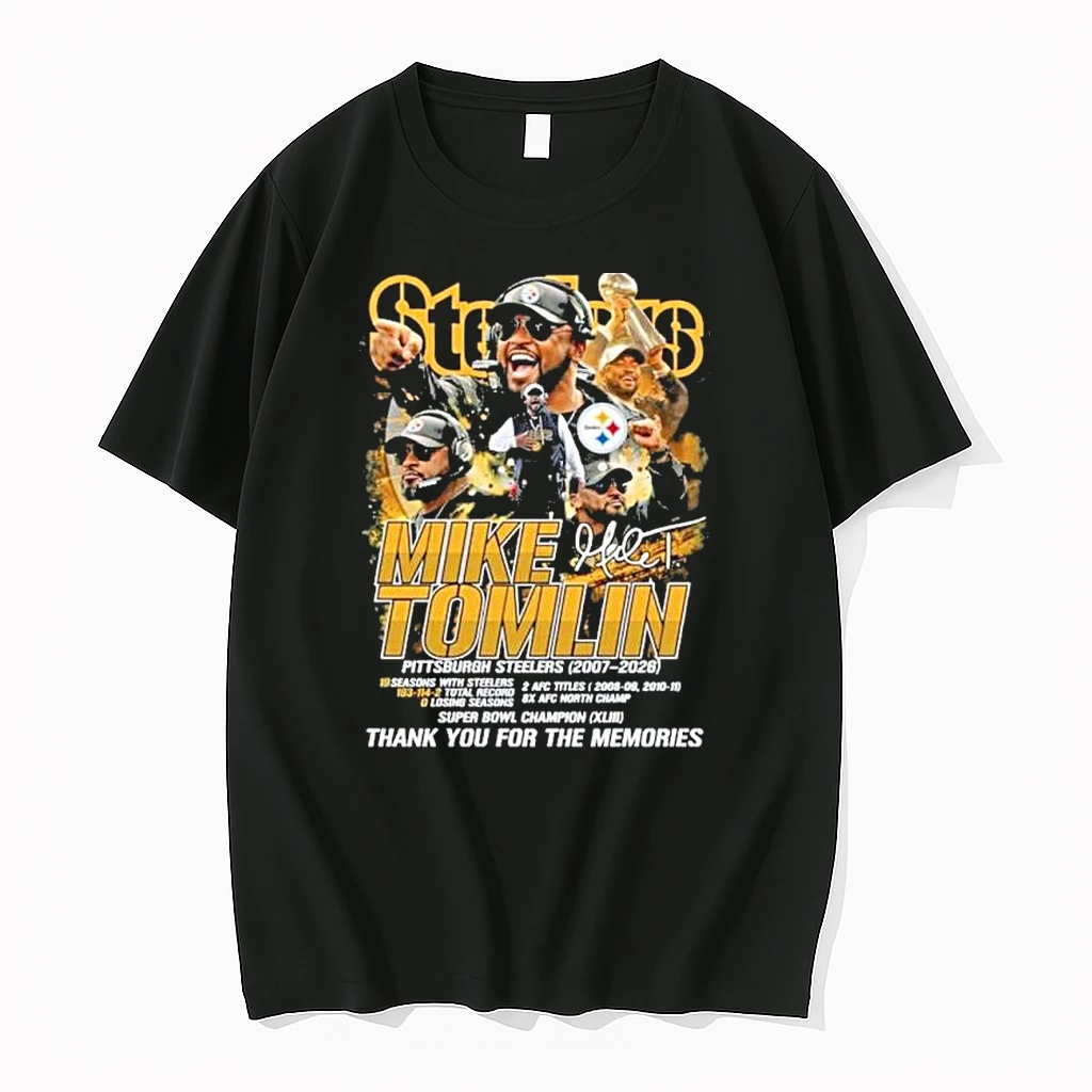 Pittsburgh Steelers Coach Mike Tomlin 2007 2025 Thank You For The Memories Shirts