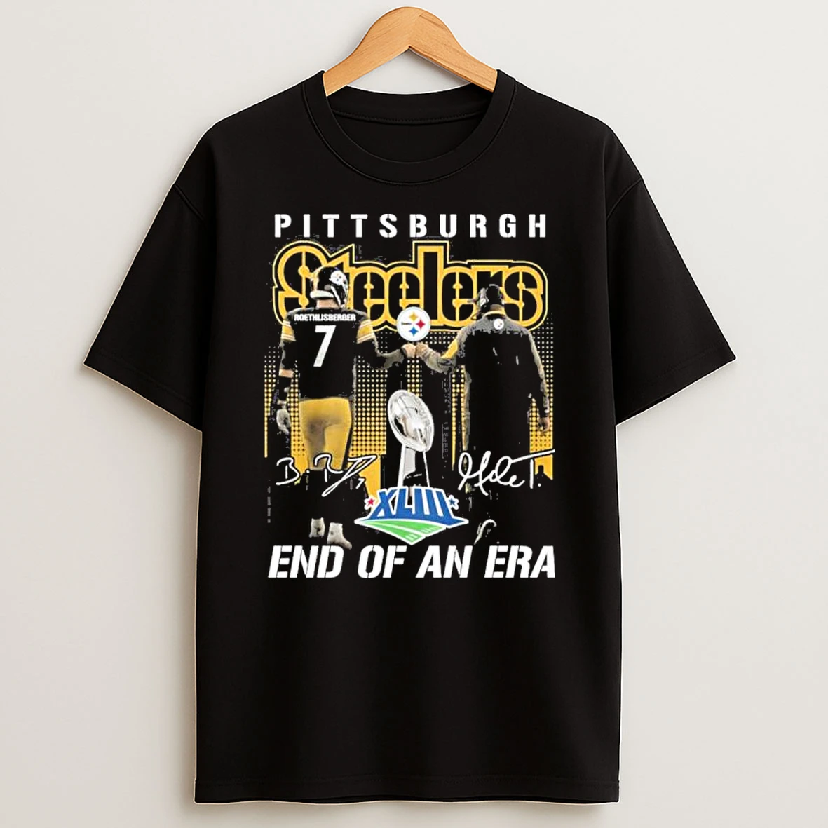 Pittsburgh Steelers Mike Tomlin And Ben Roethlisberger End Of An Era Shirts