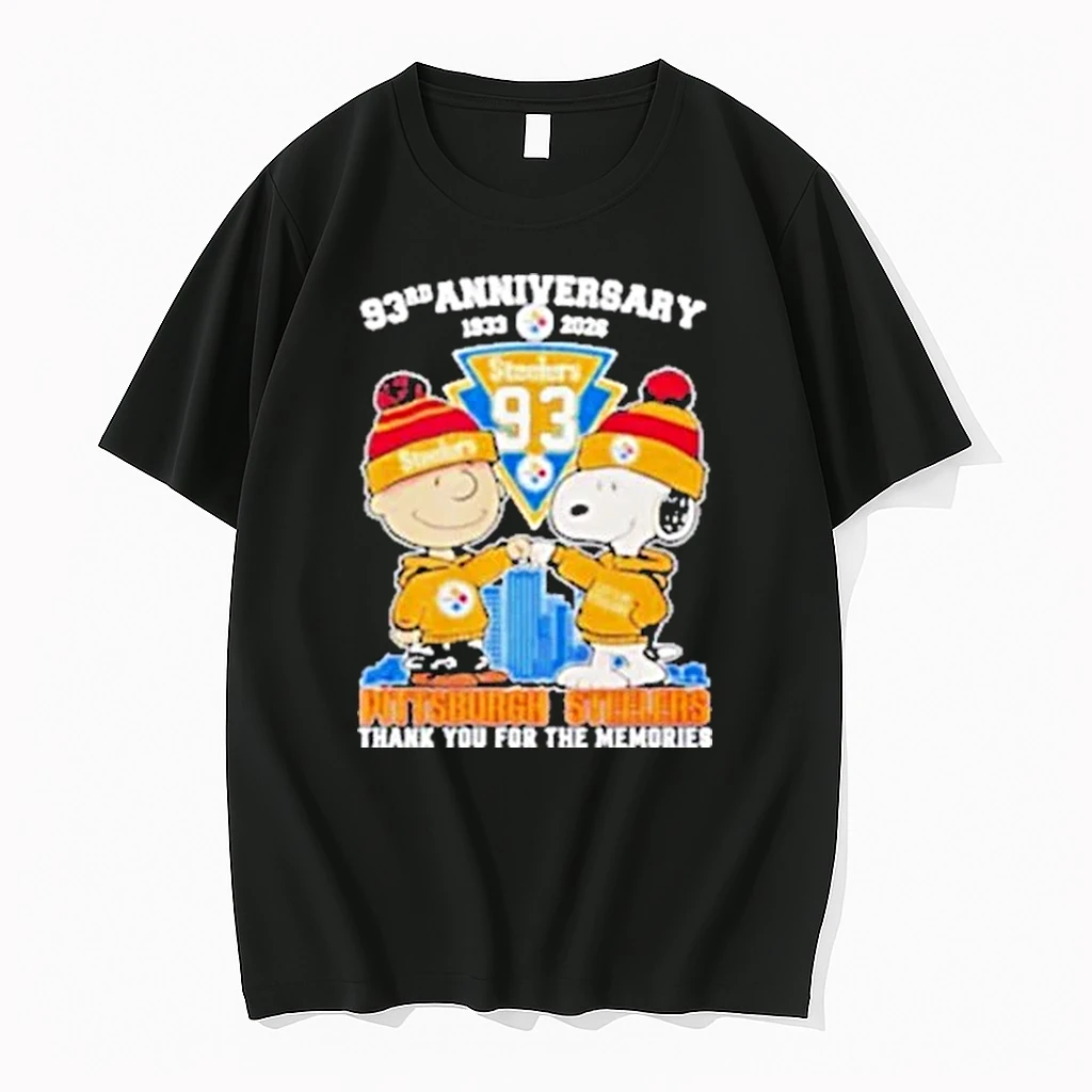 Pittsburgh Steelers Outfit With Snoopy And Charlie Brown 93rd Anniversary 1933 2026 Shirts