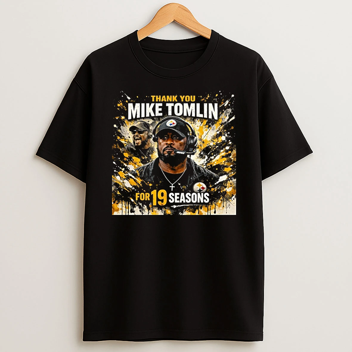Pittsburgh Steelers Thank You Mike Tomlin For 19 Seasons Fire Tomlin Shirts