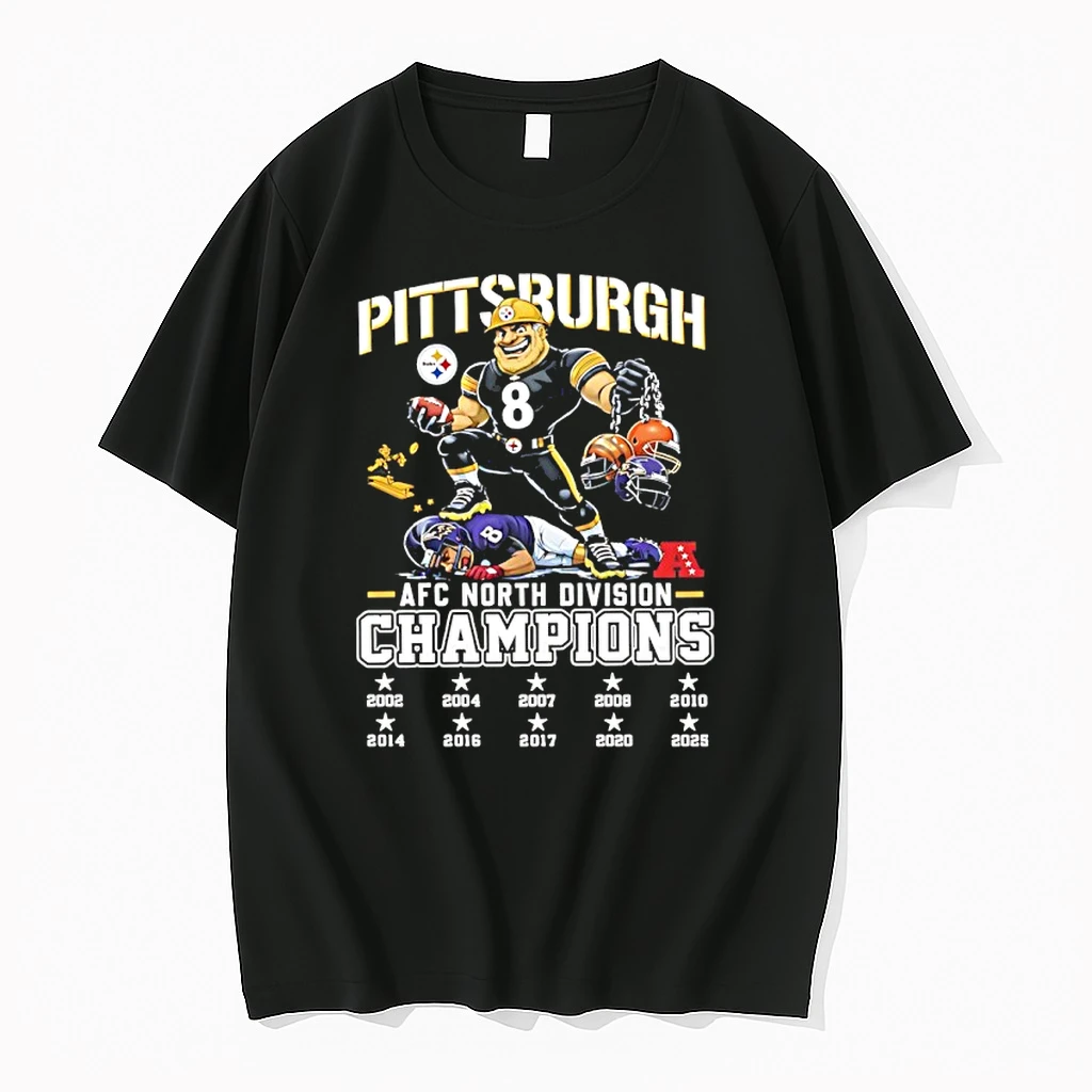 Pittsburgh Beat Baltimore Won The 2025 Afc North Division 10x Champions Mascot Shirts