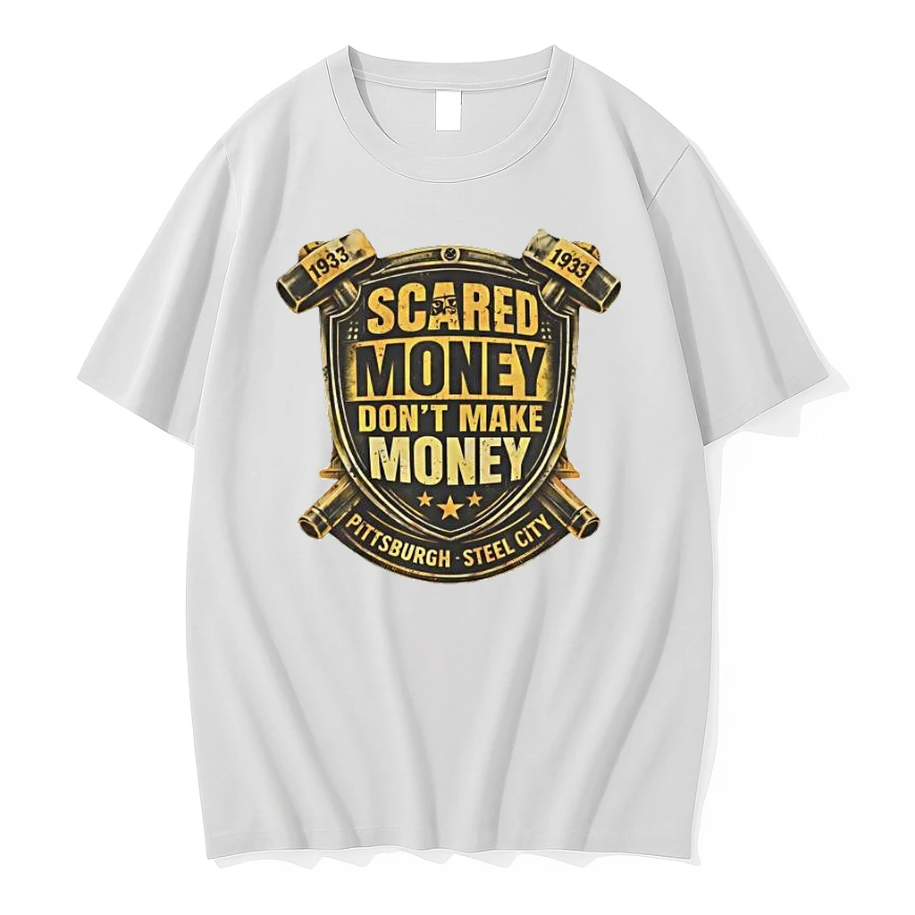 Pittsburgh Football Scared Money Dont Make Money Shirts