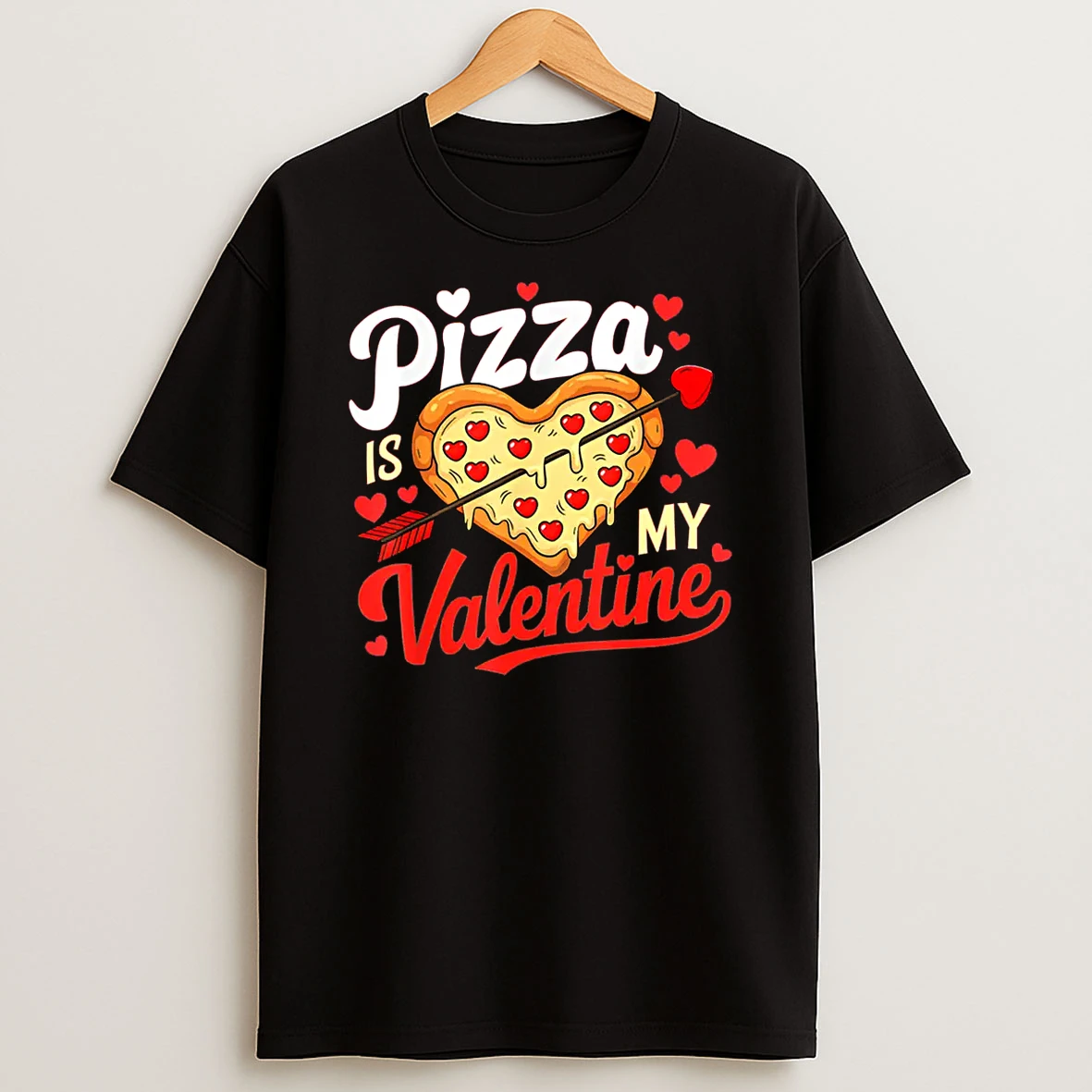Pizza Is My Valentine Funny Valentines Day Shirts