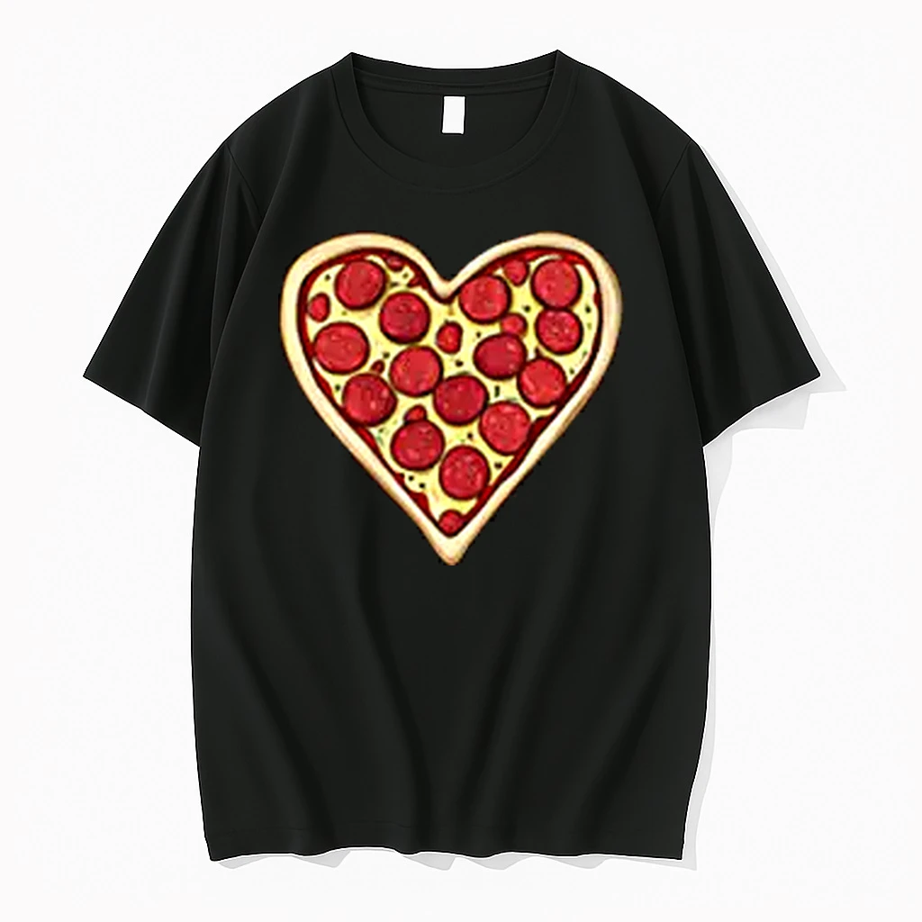 Pizza Love Valentines Day Heart Minimalist Shirts
