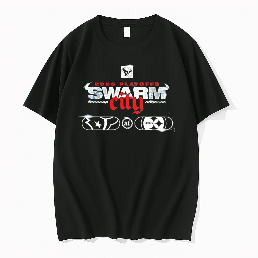 Playoffs Swarm City Texans Vs Steelers Afc Wild Card Round Shirts