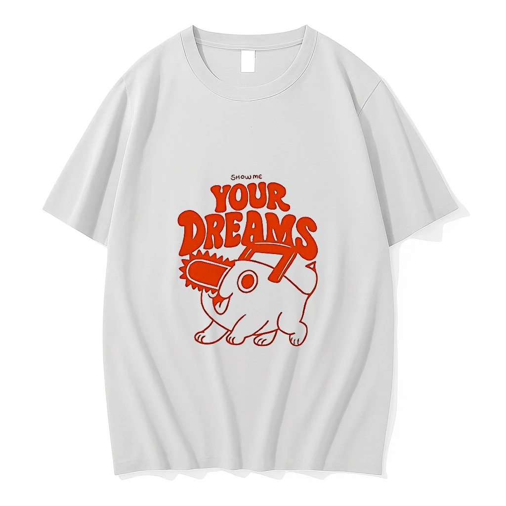 Pochita Chainsaw Man Show Me Your Dreams Woman Shirts