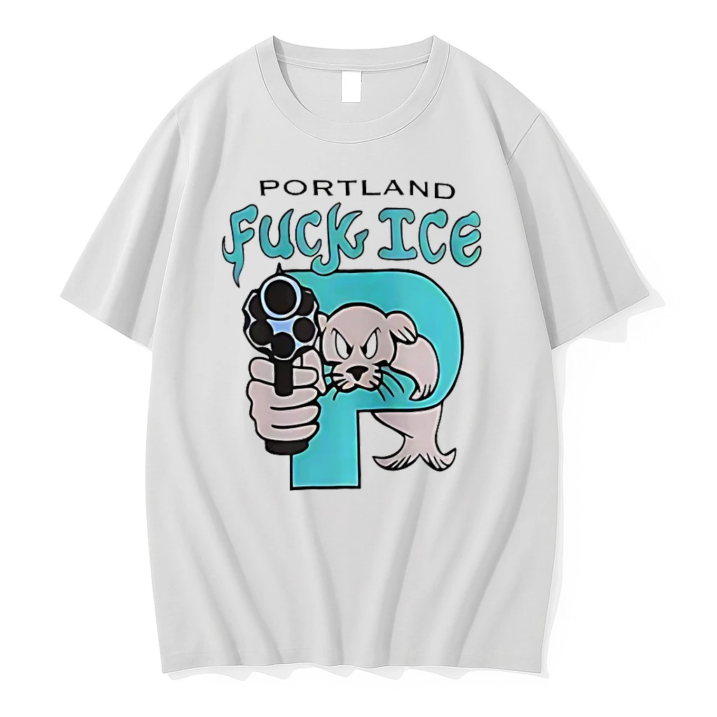 Portland Fuck Ice P Shirts