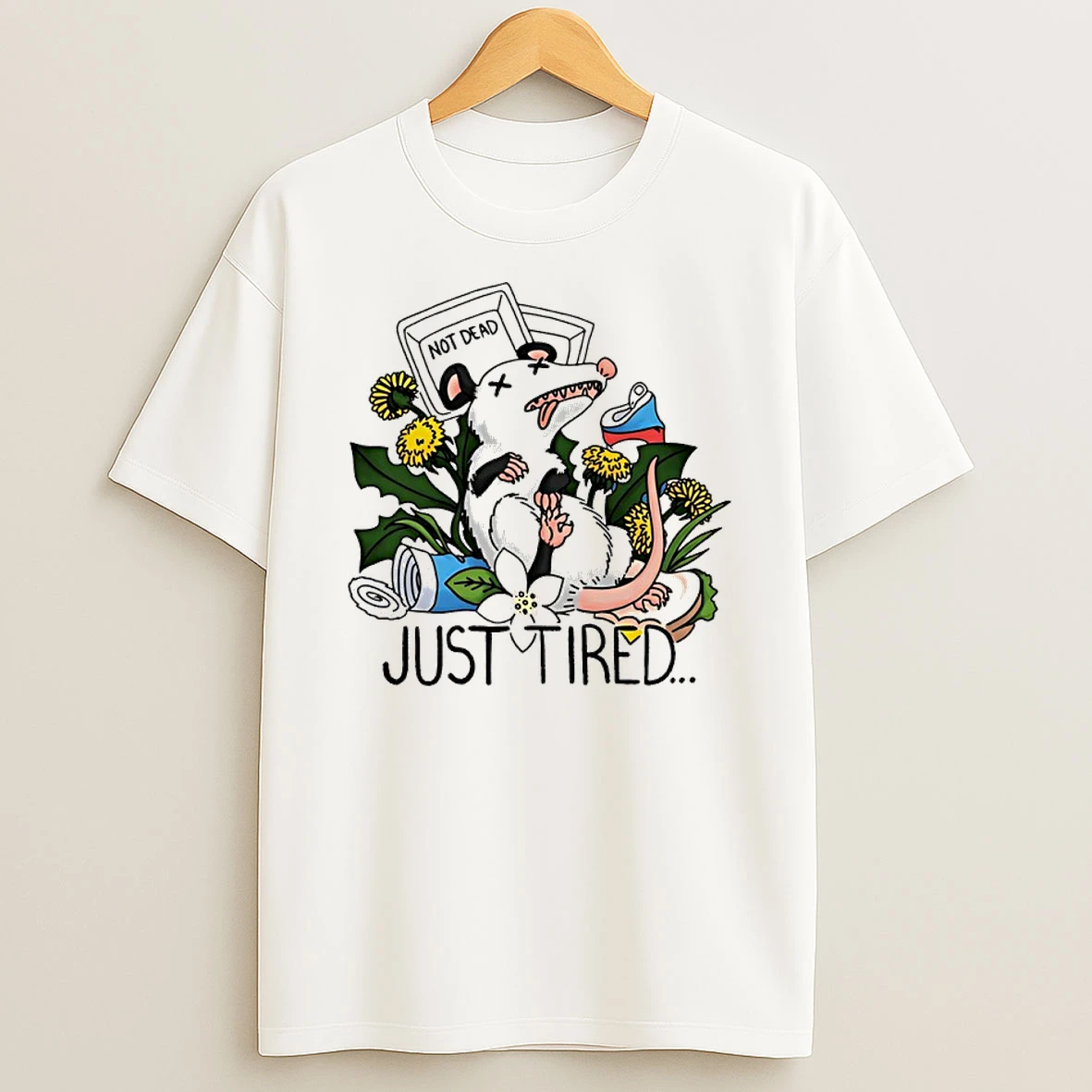 Possum Not Dead Just Tired Meme Shirts