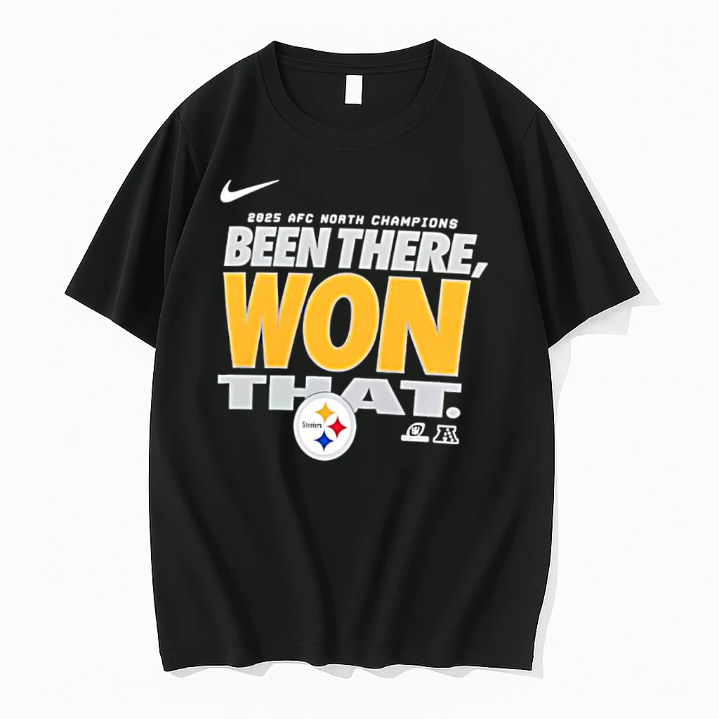 Premium Pittsburgh Steelers 2025 Afc North Division Champions Locker Room Banner Shirts