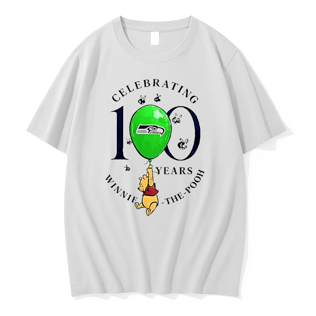 Premium Seattle Seahawks X Winnie The Pooh 100th Anniversary Shirts