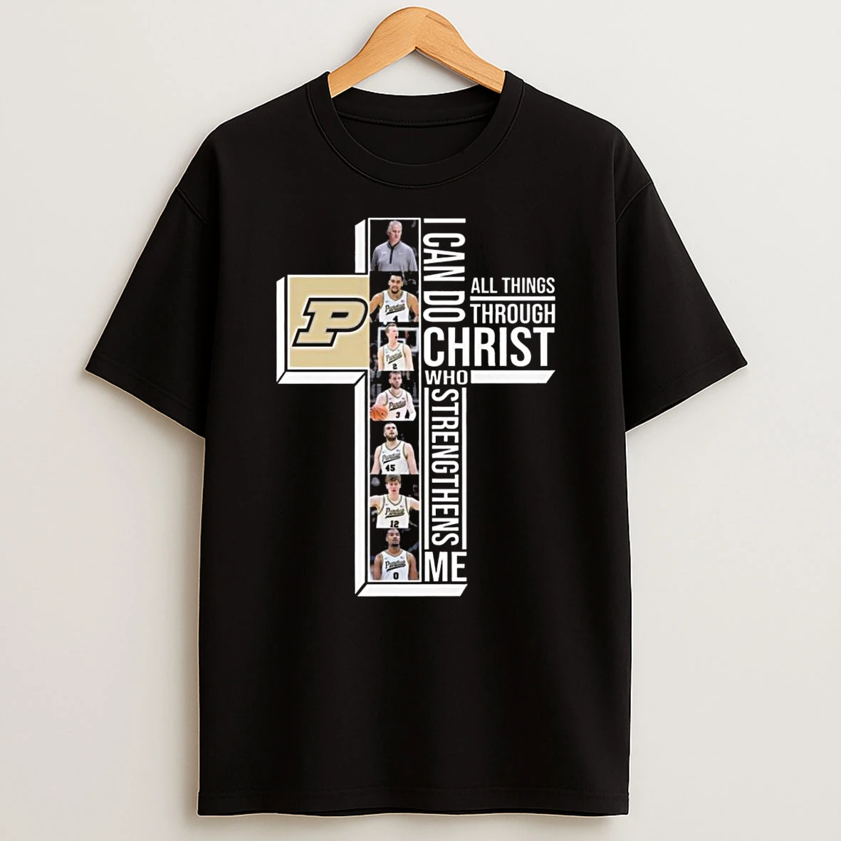 Purdue Boilermakers Basketball I Can Do All Things Through Christ Who Strengthens Me 2026 Shirts