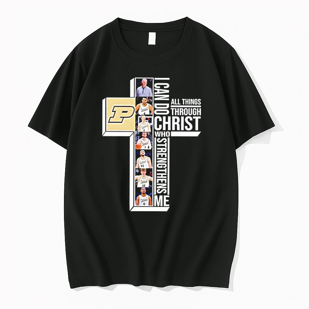 Purdue Boilermakers Basketball I Can Do All Things Through Christ Who Strengthens Me Shirts