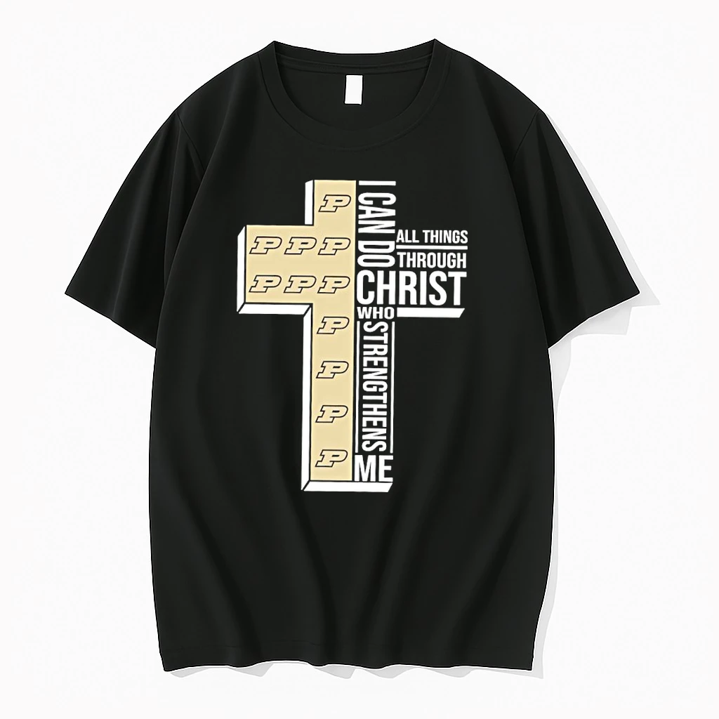 Purdue Boilermakers Womens Basketball I Can All Things Do Through Christ Who Strengthens Me Shirts