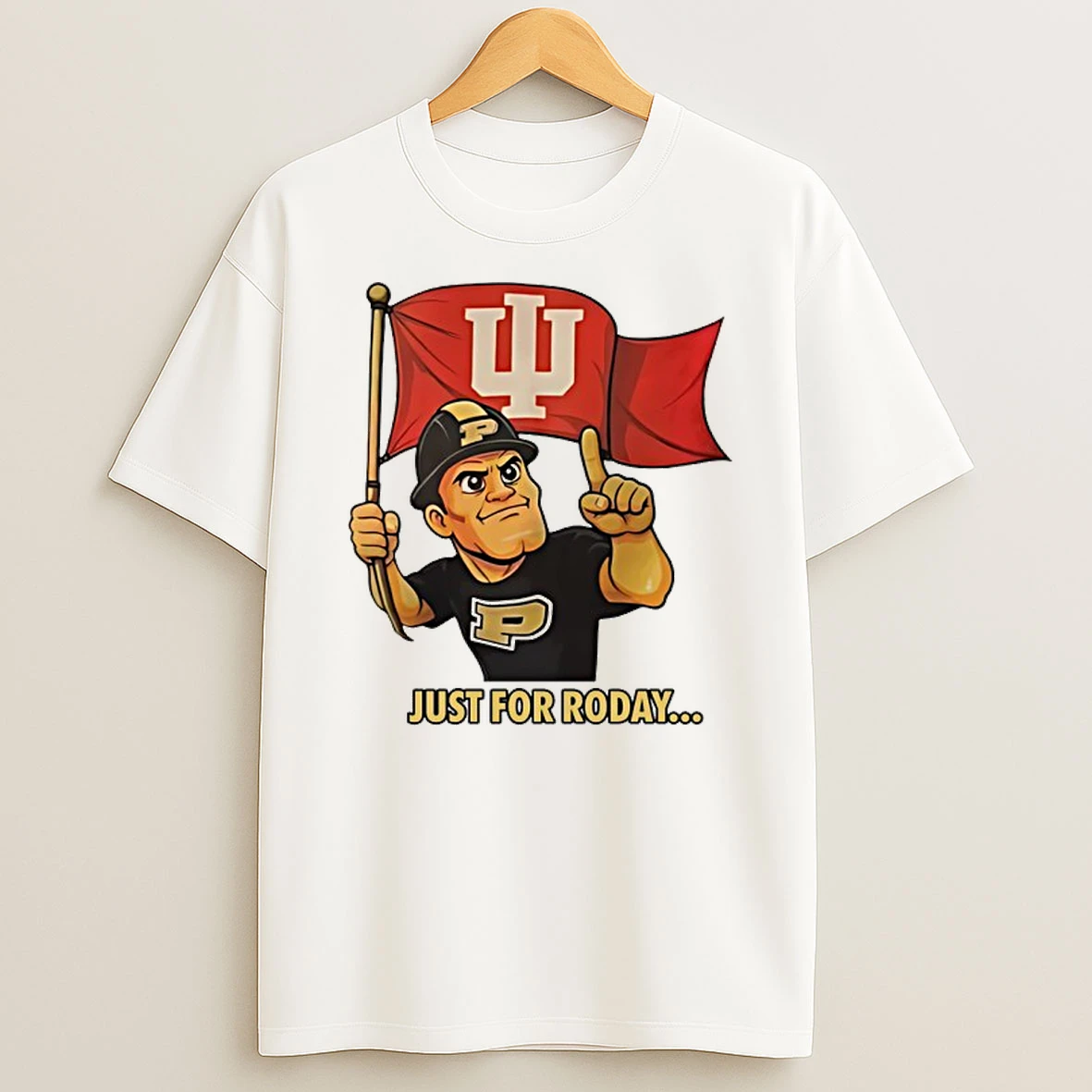Purdue Pete Just For Today Indiana Hoosiers Flag Shirts