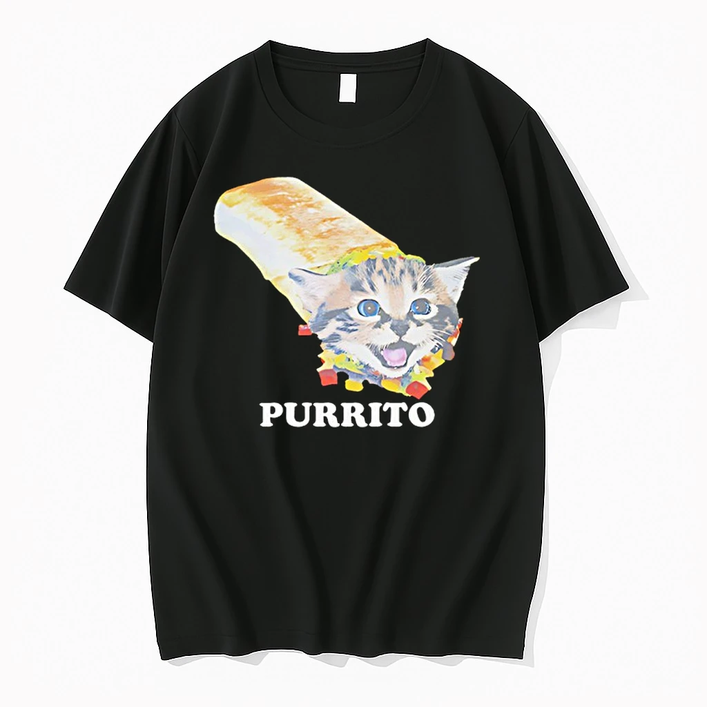 Purrito Cat Burrito Mexican Food Funny Shirts