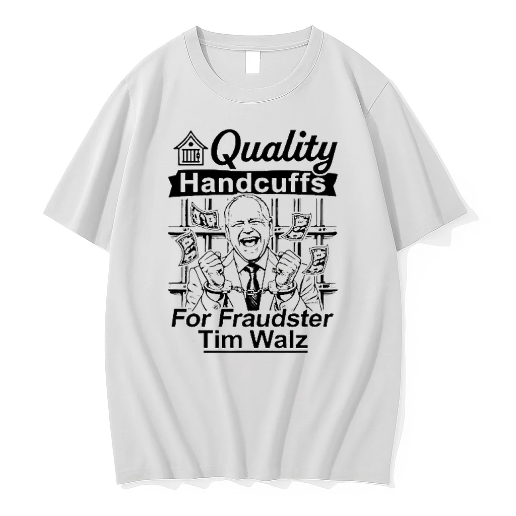 Quality Handcuffs For Fraudster Tim Walz Shirts