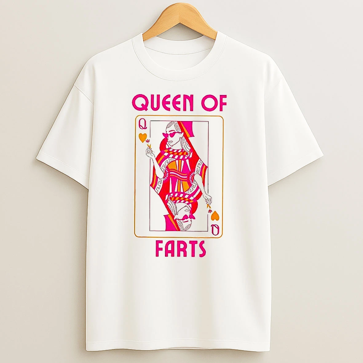Queen Of Farts Card Woman Shirts