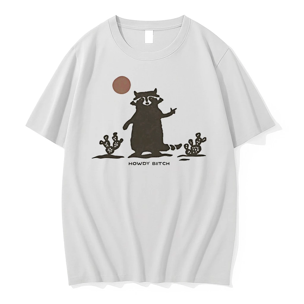 Raccoon Howdy Biitch Shirts