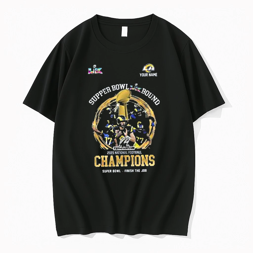 Rams Supper Bowl Bound 2025 Nfc Champions Super Bowl Finish The Job Shirts