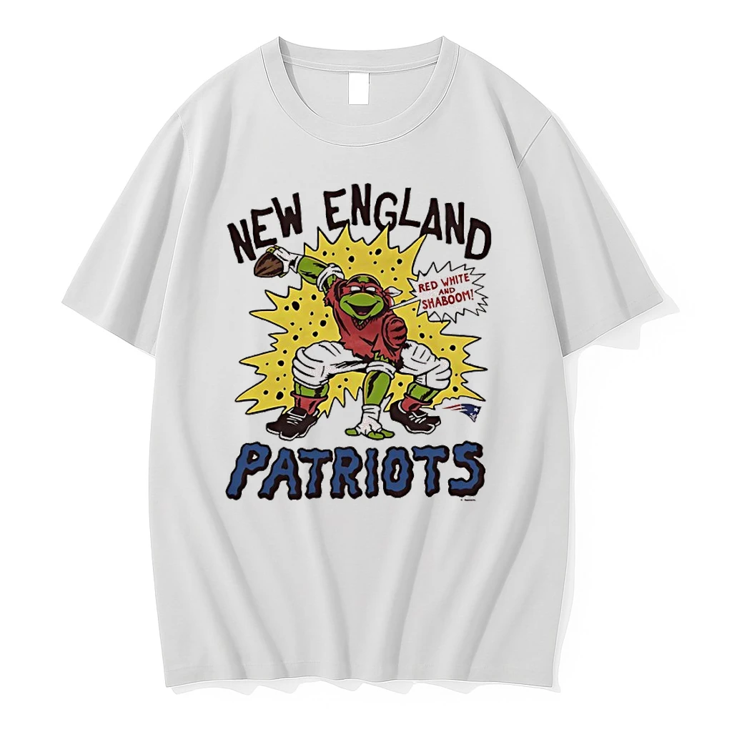Raphael Turtle Power X New England Patriots Red With And Shaboom Shirts